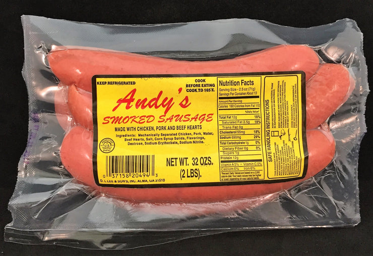 Andy's Smoked Sausage 1.75 #