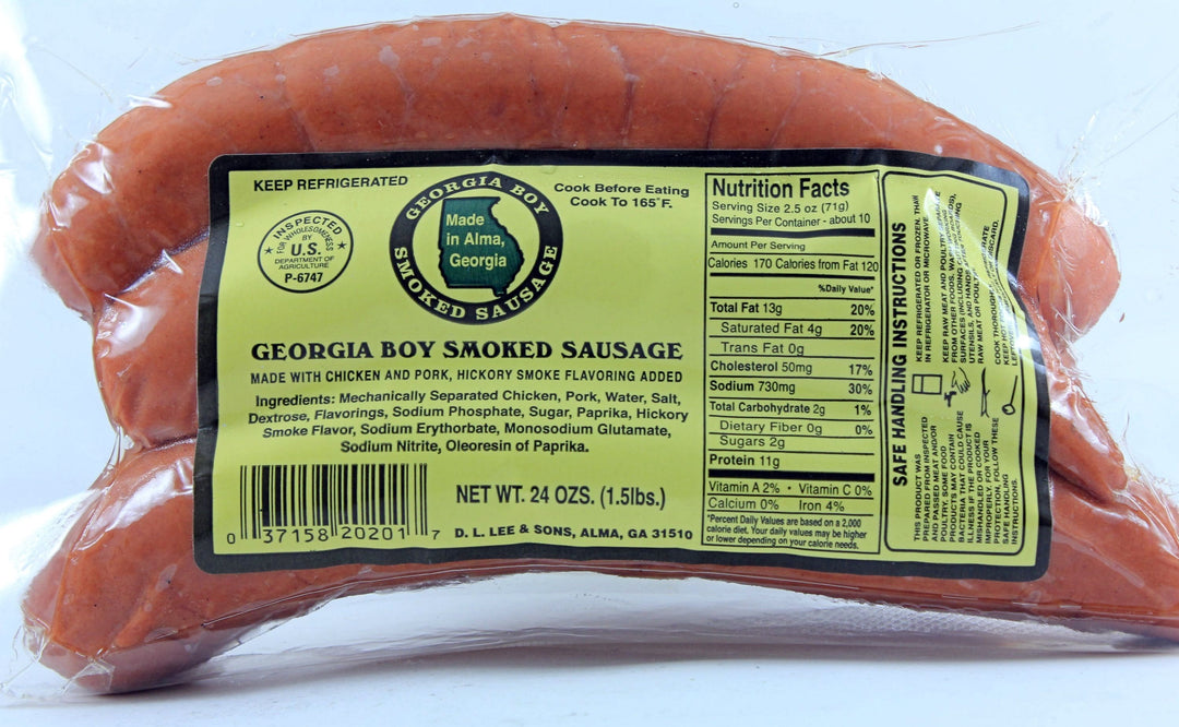 Georgia Boy Smoked Sausage D.L.Lee Sons Inc