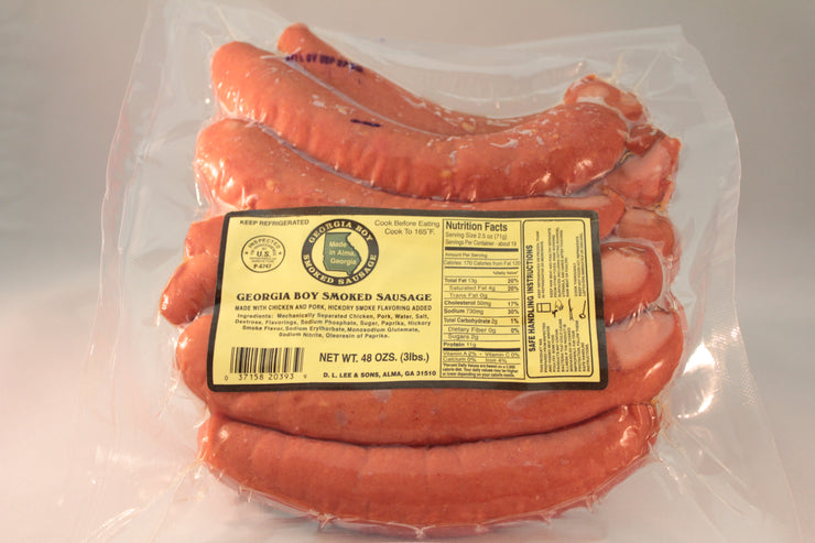 00256 - GA Boy Smoked Sausage 6/3#