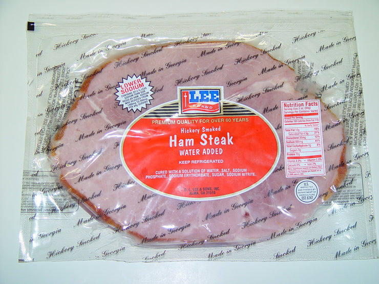 00737 - Lee Center Sliced Smoked Ham Steaks (CW - Avg Case WT 14#)