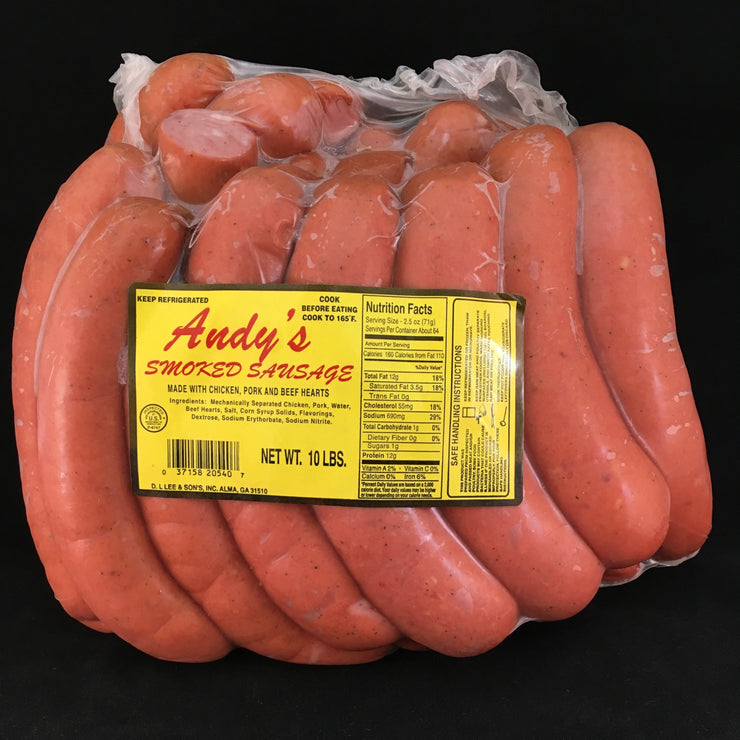 Andy's Smoked Sausage 10#